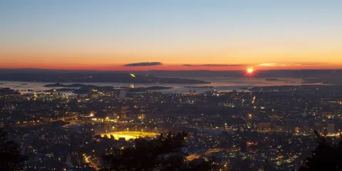 Utsikt fra Grefsenkollen over Oslo